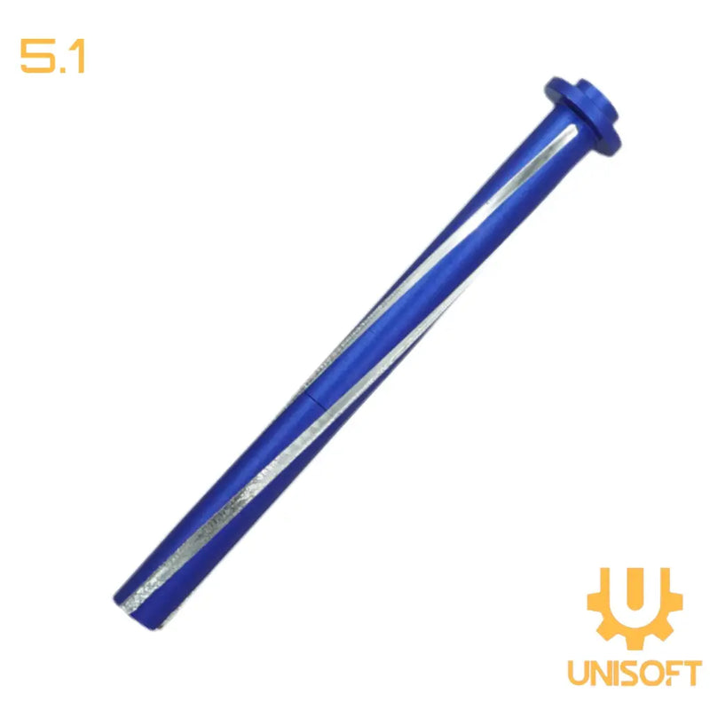 Unisoft “Tornado” Style Two-Piece Recoil Spring Guide Rod for 5.1 Hi-Capa Series Airsoft GBB Pistols blue hicapa