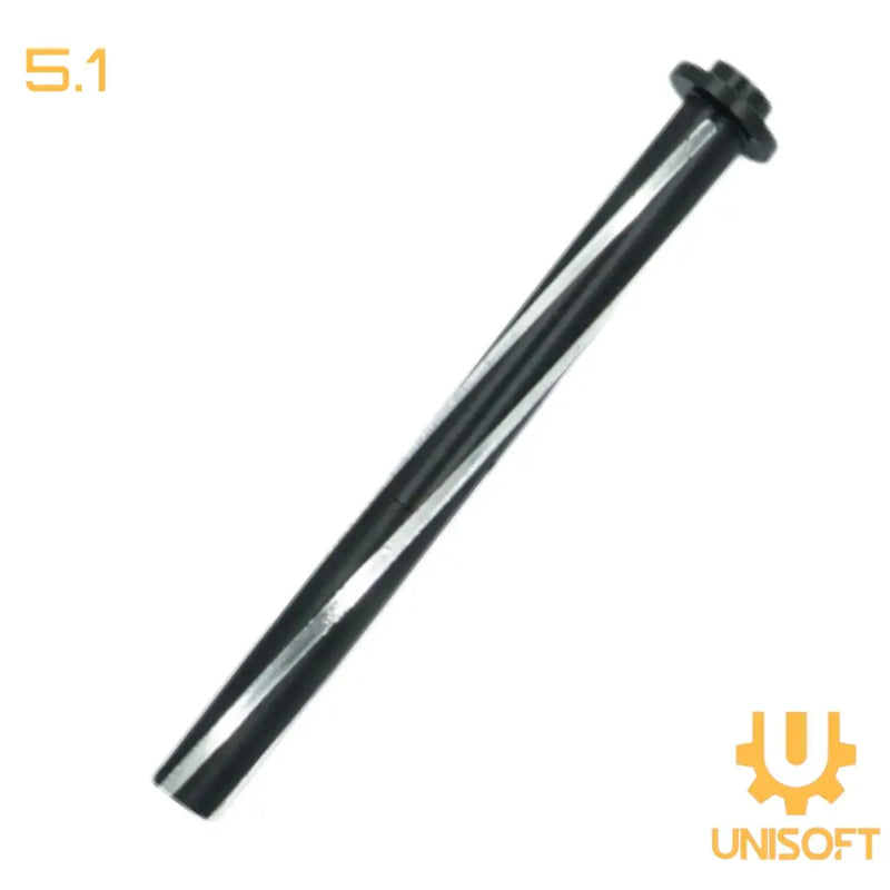 Unisoft “Tornado” Style Two-Piece Recoil Spring Guide Rod for 5.1 Hi-Capa Series Airsoft GBB Pistols black silver hicapa