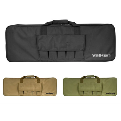 Valken 36 Inch Single Airsoft Rifle Soft Case Tan Black and Green