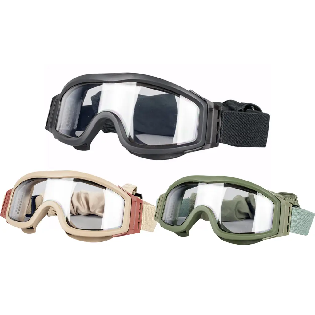 Valken Tactical Tango Single Lens Goggle Incl. 3 Lenses and Bag Tan Black and Green